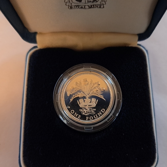 Royal Mint 1984 United Kingdom silver proof coin w COA - Picture 2 of 8
